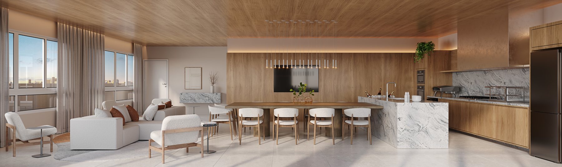 Espaço gourmet interno